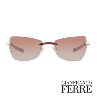 【Gianfranco Ferre】義大利漸層簡約造型太陽眼鏡(咖-GF553-04)