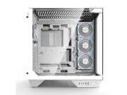 darkFlash DY470 White Steel / Tempered Glass ATX White chassis ,0.8mm SPCC Case