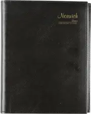 Sasco Cumberland 2024 Norwich Day to Page Diary, Black, A4 Size
