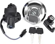 KIADZIE Motorcycle Ignition Switch Fuel Gas Cap Key Set for Honda XR125L 2003-2008 CLR125 City Fly 1998 35010-KFT-620 XR 125L CLR 125