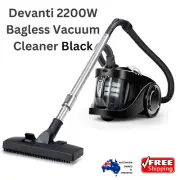 Devanti 2200W Bagless Vacuum Cleaner Black Dust Allergy HEPA Filter Care