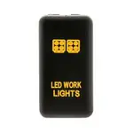 Hulk 4x4 12V Push Button Work Lights On/Off Switch with Amber LED Illumination - HU1401A