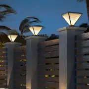 Solar LED Light Garden Post Lamps Bar Home Pillar Light Sensor Switch Waterproof