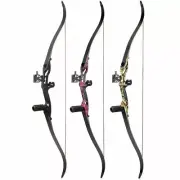 Recurve Bow Takedown Right Hand Bow 30-50Ibs Archery Black Limbs Handle