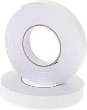 Angoily 2Pcs Closed Cell Adhesive Tape for Sound Insulation and Moisture Protection Thick Wide Long for Hotel Use Door Draft Stopper and Window Seal Strip
