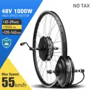 Ebike 48V 1000W Waterproof High Speed Brushless Hub Motor Wheel 20-29inch 700C
