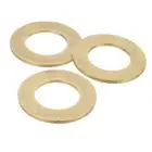 3Pcs Brass Flat Washer, M33 3/16"x1/16"x0.151mm Fenders Washers Assortment