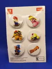 Super Mario RPG Button Set GameStop Promo Nintendo Switch 6 Pins Mario Bowser
