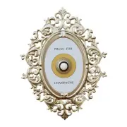 Wall Plaque Ornament Decorative Doorbell Push Button Small Press Doorbell