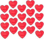 WOONEKY 20pcs Heart Stickers Vet Wrap Gauze Grip Tape Plaster for Wounds Under Arm Closure Scar Tape Aftercare Waterproof Bandage Hemostatic Patches Waterproof