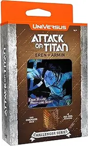 UniVersus Attack on Titan: Battle for Humanity Challenger Series - Eren & Armin - 2 Ready to Play Character Decks, Deck-Building Collectible Card Game
