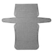 2Pcs Plastic Mesh Canvas Sheet 33 cm/ 13 inch Black Crossbody Bag Blank Canvas