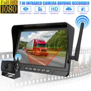 Wireless 7" DVR Digital Monitor Reverse Camera for Caravan/Truck/BusRV+ Bracket