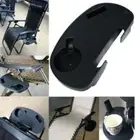2 Pieces Clip-on Folding Reclining Chair Table Tray Cup Holder