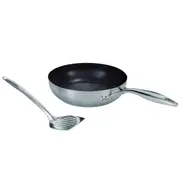 Circulon S-Series Hybrid Stainless Steel Nonstick Frypan 24cm With Slotted Turner