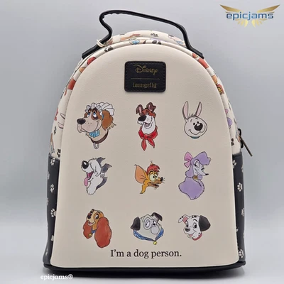 Loungefly Disney I'm A Dog Person Mini Backpack New