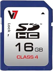 VASDH16GCL4R-2E V7 SDHC Memory Card 16GB Class 4 - Blue