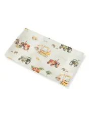 [Snuggle Hunny] Diggers and Tractors Organic Muslin Wrap in Multi