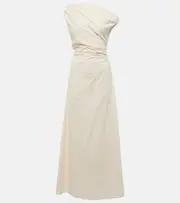 [Staud] Staud Maxi Phare cotton poplin maxi dress AU 18 white
