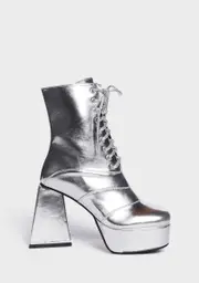 [Lamoda] Strollin' Metallic Platform Boots