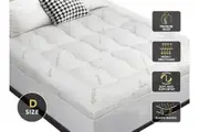 STARRY EUCALYPT Mattress Topper Bamboo Pillowtop 7.5cm Double
