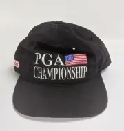 1998 PGA Golf Championship Promo Hat Official Nintendo Cap Black Original