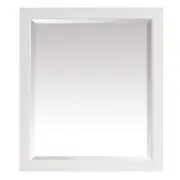 Home Decorators Vanity Mirror 28"x32" Rectangular Wood Framed in White Indoor