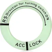 Car Ignition Switch Cover Luminous Key Ring Hole Cover Sticker