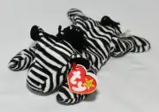 NEW! TY Beanie Babies - Ziggy Zebra DOB 12-24-95 - 4063 - 1995 (Fast Shipping!)