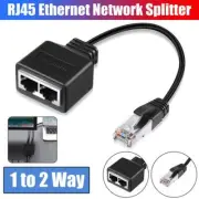RJ45 Adapter 2 in 1 Ethernet LAN Network Splitter Patch Extender Connector L1I0