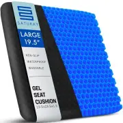 Extra Large & Thick 19.5" Gel Cushion for Sitting - Coccyx, Tailbone, Sciatic...