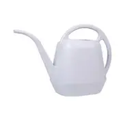 Watering Can High Capacity Non-slip Anti-fall Long Spout Garden Flowers Watering Device for Backyard grey/white