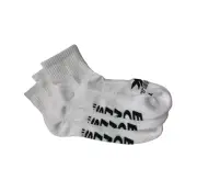 12 Pairs X Bonds Mens X-Temp Quarter Crew Socks White With Black 11-14