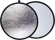 Generic 2 in 1 Light Reflector for Photography Photography Reflector Multi Disc Round Light Diffuser Board for Studio Food Photograph, 110cm