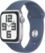 Apple Watch SE GPS 40mm Silver Aluminium - Denim Sport Band - S/M