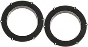 Set of 2 Black Mounting Rings for 6.5 Inch Car Speakers