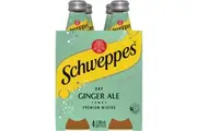 Schweppes Dry Ginger Ale Soft Drink Bottle Mixers Multipack 300ml x 4 Pack