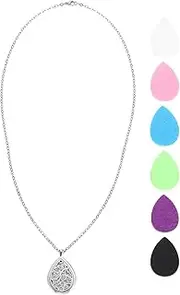 Holibanna 1set Essential Oil Diffuser Necklace Elegant Aromatherapy Pendant with Design Portable Aroma Neck Chain for Personal Style and Occasions