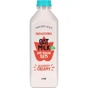 Inside Out Unsweetened Oat Milk 1L