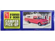1963 Ford F-100 Camper Pickup Truck Model Kit 1/25 Scale 3-in-1 by AMT