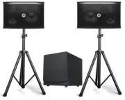 Singtronic 1500W Karaoke Speaker/Amplifier System w/ 300W Subwoofer