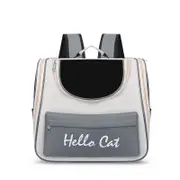 GGP Grey Transparent Pet Carrier Backpack For Cats And Small Dogs