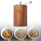 Manual Coffee Grinder Spice Seasoning Wooden Mill for Kitchen Cafe Travel