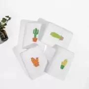 Cactus Embroidery Towel Bath Sheets 100% Cotton Head Hair Drying 35x75cm