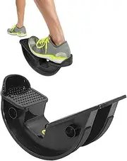 UltraFlexx Foot er- Calf Stretcher for Plantar Fasciitis, Achillis Tendonitis, Calf and Foot Pain, Shin Splints- Increases ibili and Strength in Foot and Lower Leg- Non-S Bottom Black M