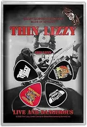 [Thin Lizzy] Plectrum Pack Live And Dangerous Official Black Set Of 5 One Size