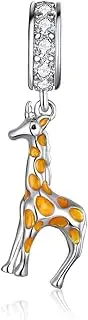 [Teleye] Bracelet Charm Bead Giraffe 925 Sterling Silver Charm Fits For Pandora Bracelet, European Charms Bracelet