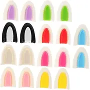 Mini Bunny Ears for Dolls Pairs Resin Rabbit Ears DIY Accessory Sensory Squeeze Toy Craft Charms