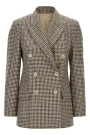 BRUNELLO CUCINELLI Blazer Check Monile