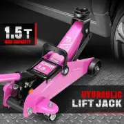 1.5 Ton 3000 lbs Steel Low Profile Hydraulic Trolley Service Floor Jack Purple